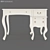 Panamar Wood Dressing Table 3D model small image 1