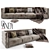 Dandy Wafer Sofa: Modern Comfort 3D model small image 1