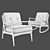 Boho Chic Haverhill Rocking Chair 3D model small image 3