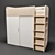 Corona Bunk Bed for Children - Space-Saving and Stylish 3D model small image 1