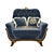 Luxury Frandiss Armchair, 2017 3D model small image 2