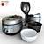 Bork U800: Silver Multicooker for Easy and Delicious Meals 3D model small image 1