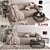 KARE Loft Sofa (Grey): Stylish and Comfortable 3D model small image 1