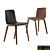 Versatile Set of 6 Designer Chairs 3D model small image 1