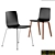 Versatile Set of 6 Designer Chairs 3D model small image 2