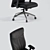 Sleek Oskar Chair 3D model small image 2