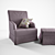 Elegant Dover Armchair 3D model small image 2