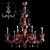 Elegant Baikal Chandelier by Barovier 3D model small image 1