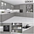 Leicht Calvos FS Kitchen: Alpine Grey Lacquer 3D model small image 1