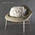 Elegant Oyster Armchair: Luxurious Comfort in Compact Design 3D model small image 1