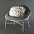 Elegant Oyster Armchair: Luxurious Comfort in Compact Design 3D model small image 2