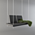 Rustic Wood Interior Swing 3D model small image 2