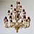 Chic Silvano Grifoni Chandelier - 21 Lamp Design 3D model small image 3