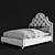 Modern Elegance: Adler Queen Bed 3D model small image 3
