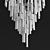 Elegant Waterfall Chandelier 3D model small image 2