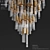 Elegant Waterfall Chandelier 3D model small image 3
