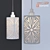 Elegant Odeon Moli Pendant with Patterned Shade 3D model small image 2