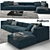 Elegant Poliform Shangai Sofa: Perfect Lounge Essential 3D model small image 1