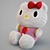 Cute Hello Kitty Plush Toy 3D model small image 1