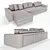 Elegant Bell'Arte Sofa Module 3D model small image 2