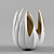 Golden Organic Vase: Natural Elegance 3D model small image 1