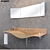 Agape Gabbiano: Modern Washbasin, 140cm x 48cm 3D model small image 2