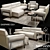 Natuzzi Gaspare C021 - Modern Italian Sofa 3D model small image 1