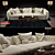 Flexform Sofa Beauty 3D model small image 2