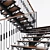 Spiral Forged Ladder 3D model small image 2