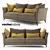 Elegant Contrepoint Sofa by Roche Bobois 3D model small image 1