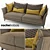 Elegant Contrepoint Sofa by Roche Bobois 3D model small image 2