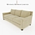 Berman Roosevelt Sofa: Sleek and Stylish 3D model small image 1