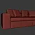 Elegant Bell'Arte Bekr Sofa 3D model small image 3