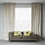 Loiudiced Decor Sofa - Cushions & Curtains in Various Colors 3D model small image 2