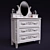 Elegant Carved Chest of Drawers 3D model small image 1