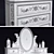 Elegant Carved Chest of Drawers 3D model small image 3
