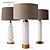 Title: Roca Alabaster Table Lamp Trio 3D model small image 1