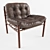 Arne Norell Rosewood Lounge Chair 3D model small image 1