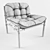 Arne Norell Rosewood Lounge Chair 3D model small image 2