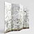 Folding Room Divider Screen 3D model small image 3