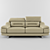 Modern 3 Seater Sofa - Sleek Design & Optimal Comfort 3D model small image 3