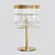 Elegant Hand-Gilded Cut Lamp 3D model small image 1