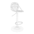 Elegant Lace Bar Stool: Durable, Adjustable and Stylish 3D model small image 2