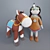 Indian Girl and Faithful Horse: Perfect Toy Set! 3D model small image 1