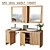 Bati Ubud Double Cabinet Combo: Stylish and Functional 3D model small image 1