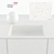 Dupont Corian White Countertops: High-Resolution Stone Textures 3D model small image 2