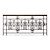 Elegant Iron and Wood Railing 3D model small image 1