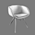 Minimalist Scoop Chair 3D model small image 2