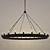 Vintage Camino Chandelier 3D model small image 1