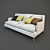 VIBIEFFE Class 680 Sofa: Ultimate Comfort & Style 3D model small image 1